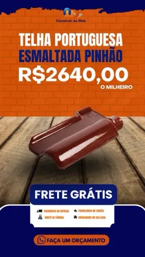 Telha Portuguesa Esmaltada Pinhão 