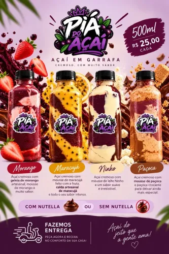 Açaí na garrafa