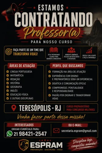 Vaga para professor