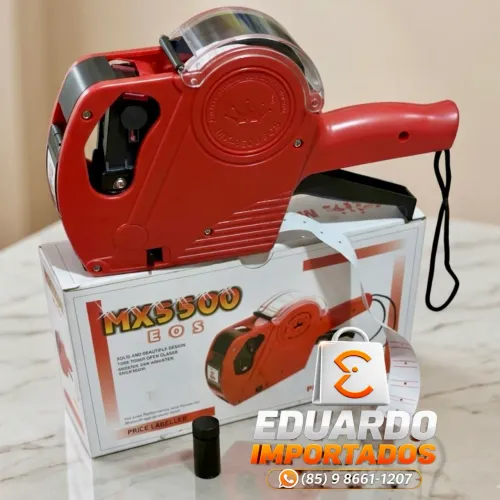 Etiquetadora Manual De Preços 8 Dígitos, 1 Rolo e tinta já instalada +1 refil