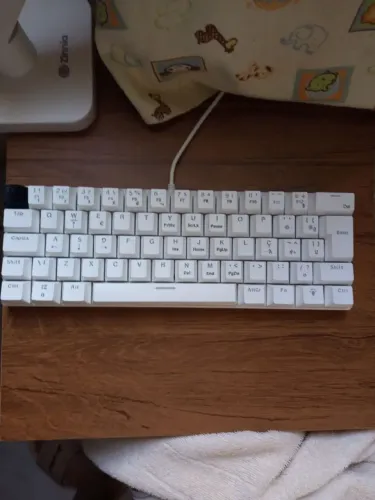 Teclado 60% branco
