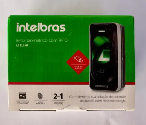 Leitor Biometrico RFID 13,56 MHz Intelbras LE 311 MF - Seminovo