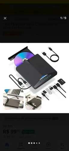 Vendo gravador leitor cd/dvd