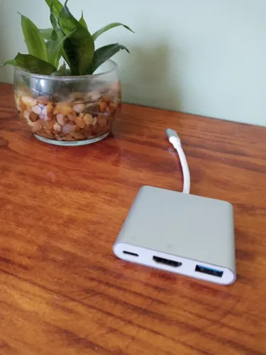 Adaptador Hub Tipo C Para HDMI 4K USB 3.0 Alta Qualidade (Usado)
