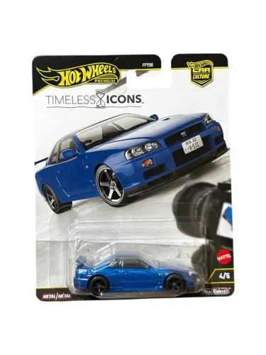 Hot Wheels Premium Nissan Skyline GT-R 34 V SPEC 2 NOVO LACRADO