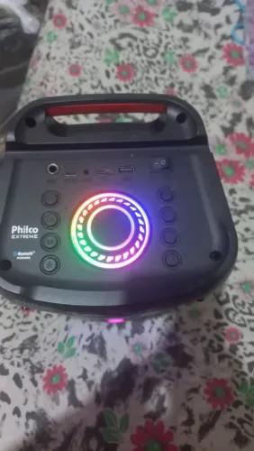 Caixa de som amplificada philco modelo PCX4501.