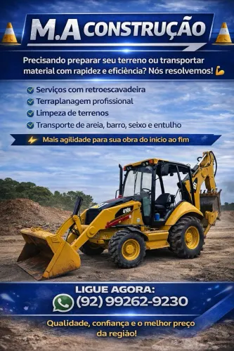 Locação de Retroescavadeira, escavadeira, rolo compactador liso, muck