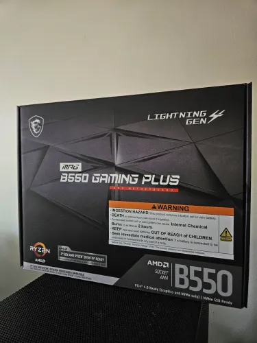 (Novo) Placa mãe B550 MSI Gaming Plus NF 3 anos de garantia 
