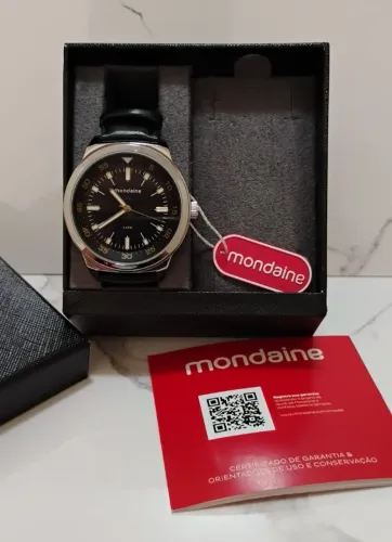 Relógio Mondaine Pulseira de Couro 3 ATM