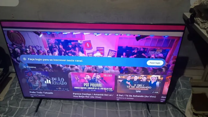 Vendo smart tv Samsung de 50 polegadas com Android Alexa comando de voz e bluetooth 4k