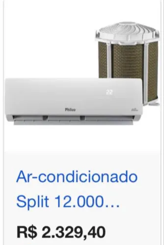 Ar-Condicionado Split Philco 12.000 BTUs - Excelente Estado | R$ 1.300