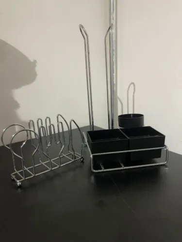 Kit Orgaizador para Escritorio ou Cozinha (Copos, Açucar e Guardanapo)