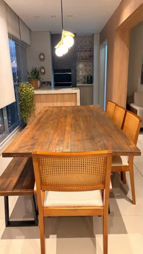 Mesa de varanda gourmet