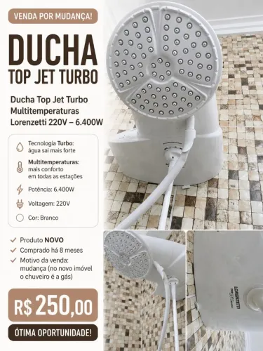 Chuveiro turbo Lorenzetti