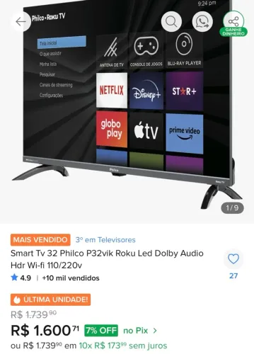 Smart tv Philco 32 polegadas (Reaproveitamento de peças ou conserto)