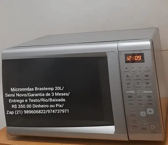 Microondas Brastemp Ative 20L/Semi Novo/Com Garantia/Entrego