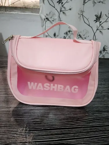 Bolsa Nécessaire de Viagem Rosa Washbag - Pouco Uso