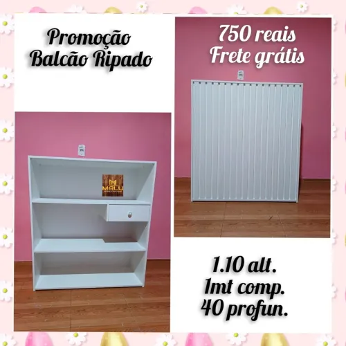 Balcão ripado 