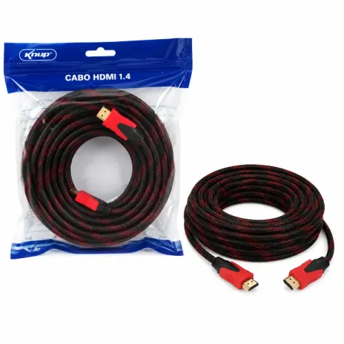 Cabo HDMI 1.4 - 15 Metros - Full HD 1080p - Novo - Ditudo Tech e Variedades