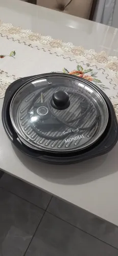 Grill Redondo Smart Grill 30cm Mondial Preto 1200W