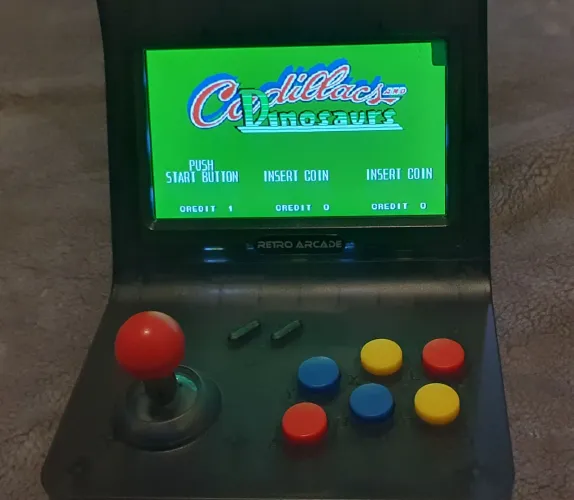 Mini Retro Arcade com 2 controles estilo Neo Geo mini