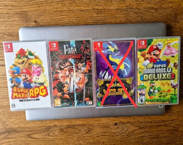 Lote de jogos Nintendo Switch Para Oled V1 e V2 - Mídia Física Mario RPG, Mario Bros Leia: