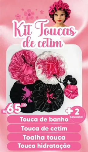 Toucas de cetim