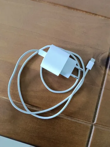 Carregador Original Apple 20W + Cabo USB-C Trançado (Com Anatel)