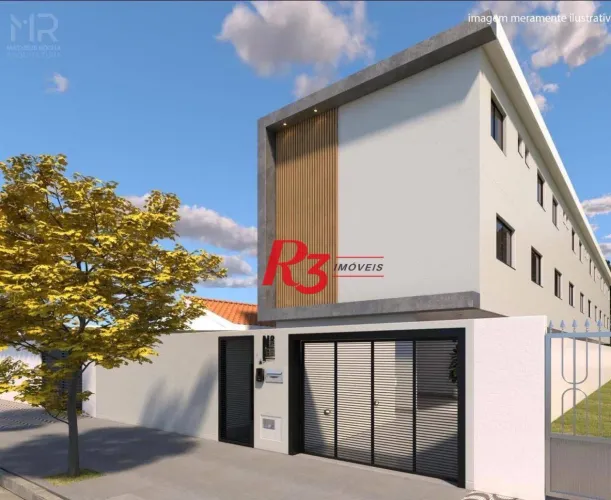 Village à venda, 90 m² por R$ 440.000,00 - Vila Matias - Santos/SP