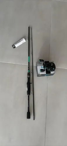 Kit de Pesca Vara Carretilha AGATA + M21 Pro - 1,65m - Acqua - Esquerdo