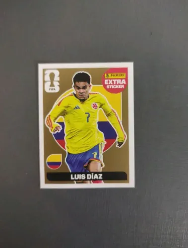 Figurinha Legend EXTRA STICKER OURO Luis Diaz