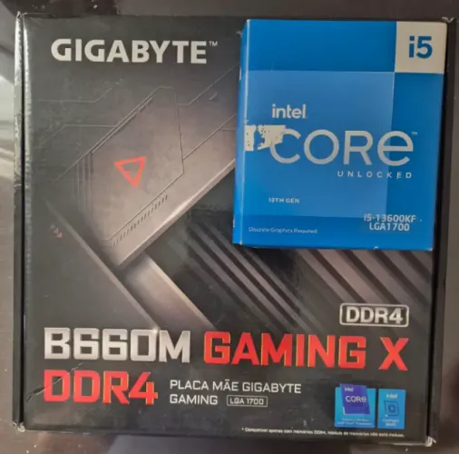 Kit Upgrade: Intel Core i5 13600KF + B660M Gigabyte Gaming X DDR4