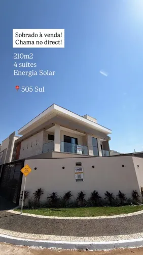 Sobrado esquina 505 sul, 4 suítes plenas. 210m