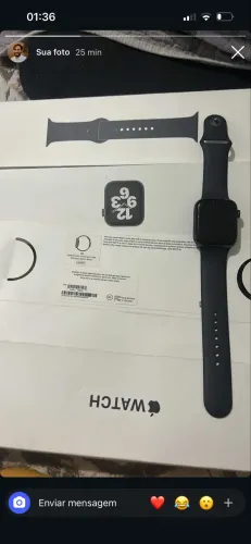 Apple Watch SE, na caixa