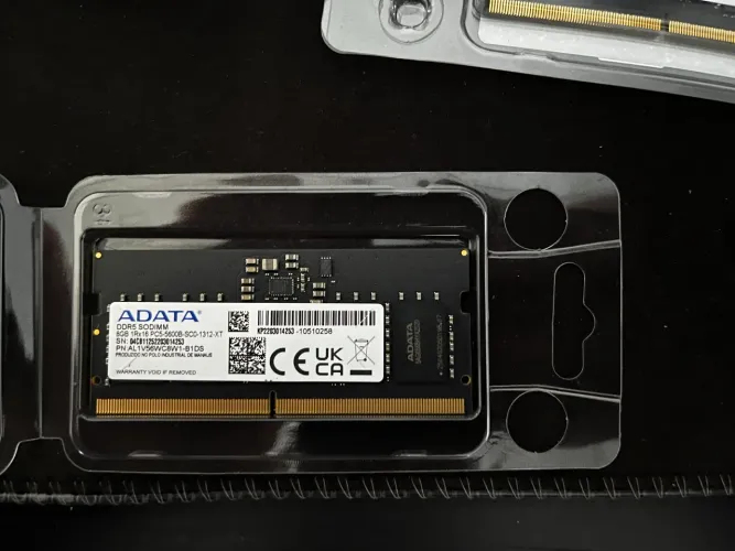 2x Memória RAM (NOTEBOOK), Adata 8gb DDR5 5600mhz