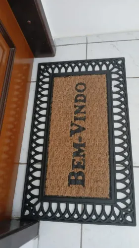 tapete capacho de porta Bem-vindo