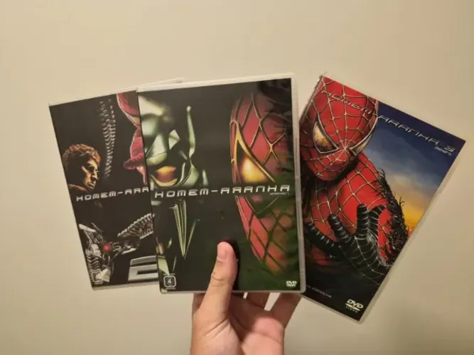 Trilogia Homem-Aranha Sam Raimi em DVD original.