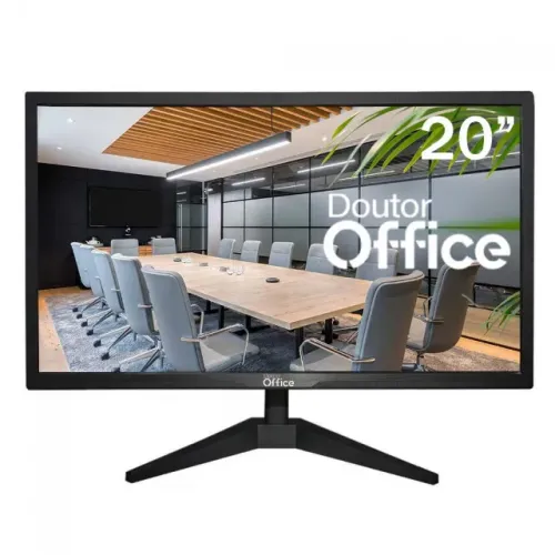 Monitor Dr. Office, 20 Pol, HD, 75Hz, HDMI/VGA, Novo, Na Caixa