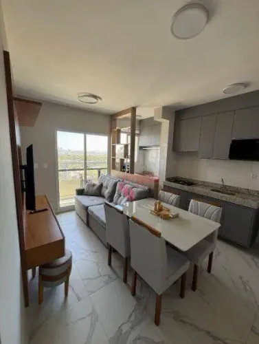 Apartamento Mobiliado para Venda de 02 Dormitórios no Bairro Recreio das Acácias em Ribeir