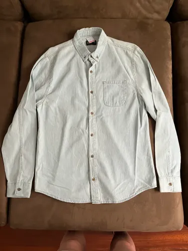 Camisa jeans Clock House