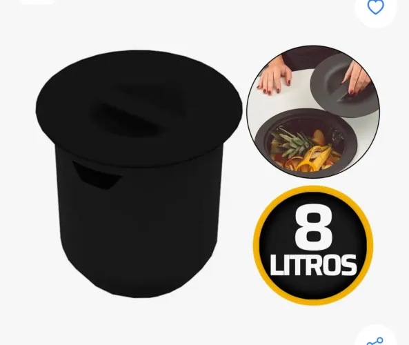 Lixeira embutir bancada