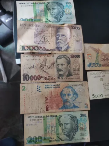 Cédulas para colecionadores notas antigas 