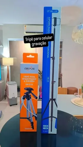 Tripé para celular e câmera