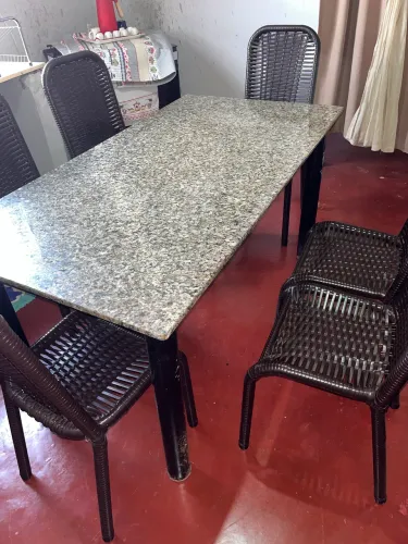 Mesa de granito 6 lugares 150x80
