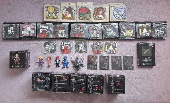 Final Fantasy VII, IX, XVI Ichiban Kuji, Figura Polygon, Chaveiros, Imãs, Ichiban Kuji