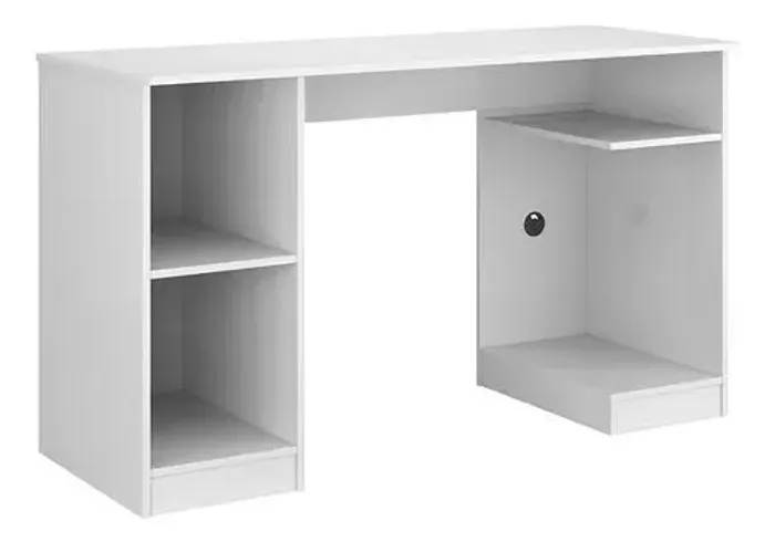 Mesa branca de escritório seminova