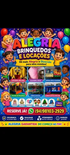Dia da Crianças chegando. Reserve seu kit da alegria, diversão e delícias para seu evento.