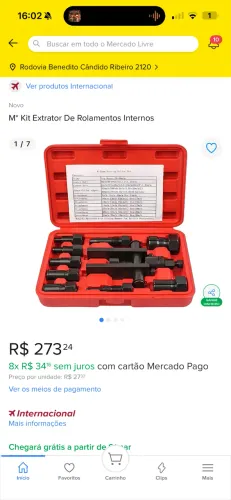 Maleta extrator de rolamento 