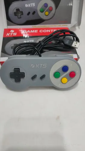 Controle novo usb para pc notebook raspbery formato super nintendo snes