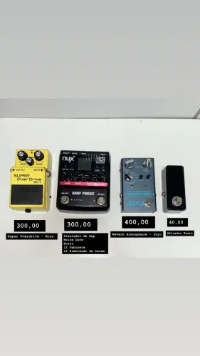 Reverb, Pré Amp, Afinador, Overdrive - Apenas Venda